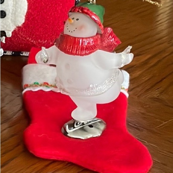Santa Ice Skating Ornament - Picture 1 of 5